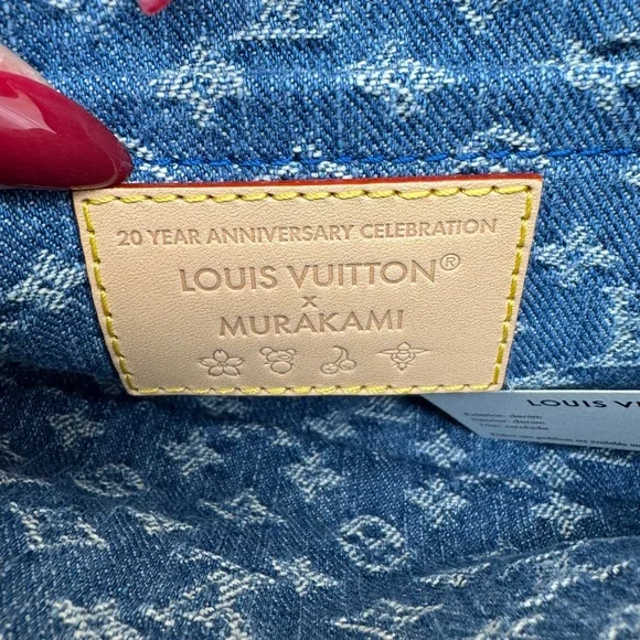 🍒NEW RARE🍒 Louis Vuitton Denim Cherry Pochette - Full Set - Picture 11 of 14